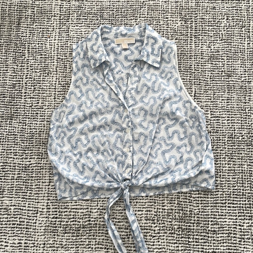 Michael Kors - patterned crop top
